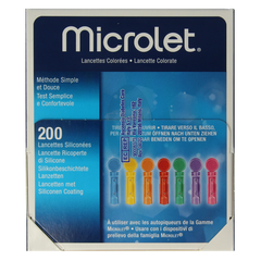 Bayer Microlet lancet gekleurd P6571 1 Stuks