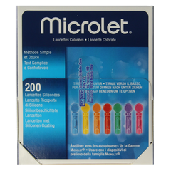 Bayer Microlet lancet gekleurd P6571 1.00 Stuks