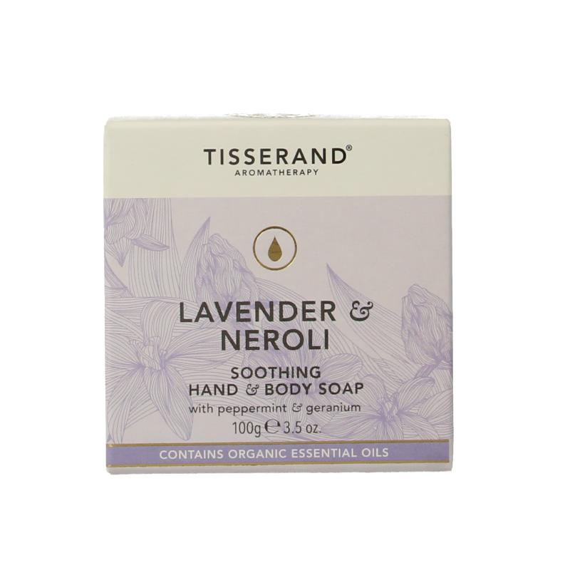 Tisserand Zeep lavendel & neroli 100 Gram
