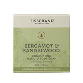 Tisserand Zeep bergamot & sandelhout 100 Gram