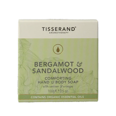 Tisserand Zeep bergamot & sandelhout 100 Gram