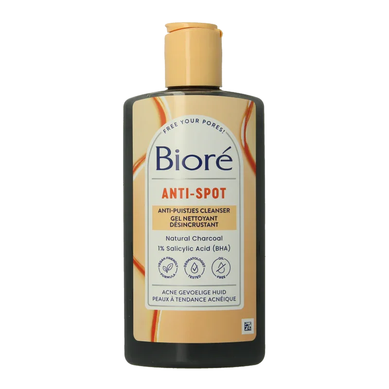 Biore Anti spot cleanser houtskool 200 Milliliter