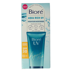Biore Aqua moisturiser rich weightless SPF30 UV 50.00 Milliliter