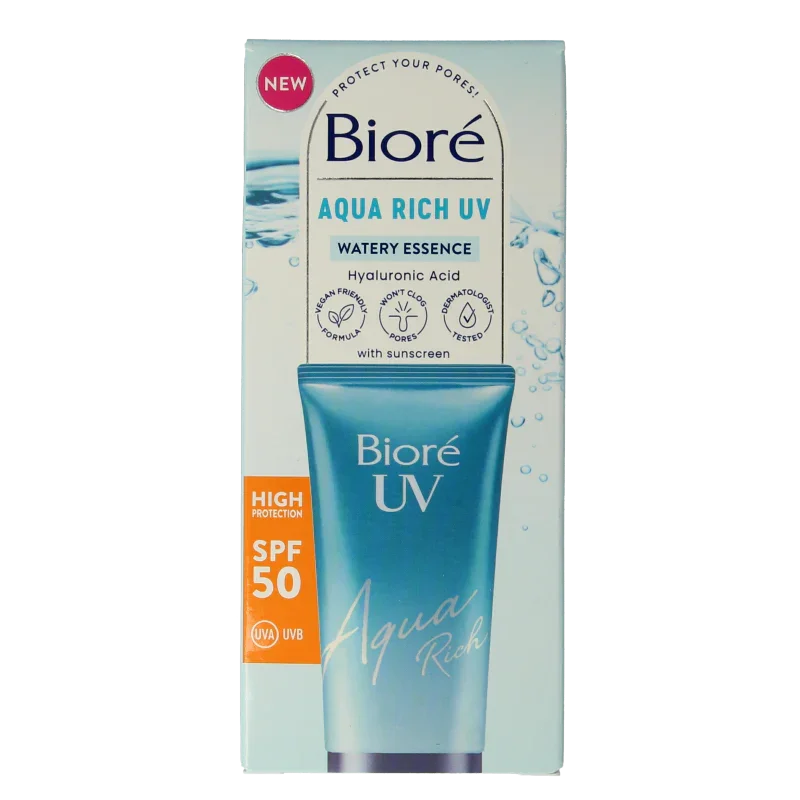 Biore Aqua moisturiser rich weightless SPF50 UV 50 Milliliter