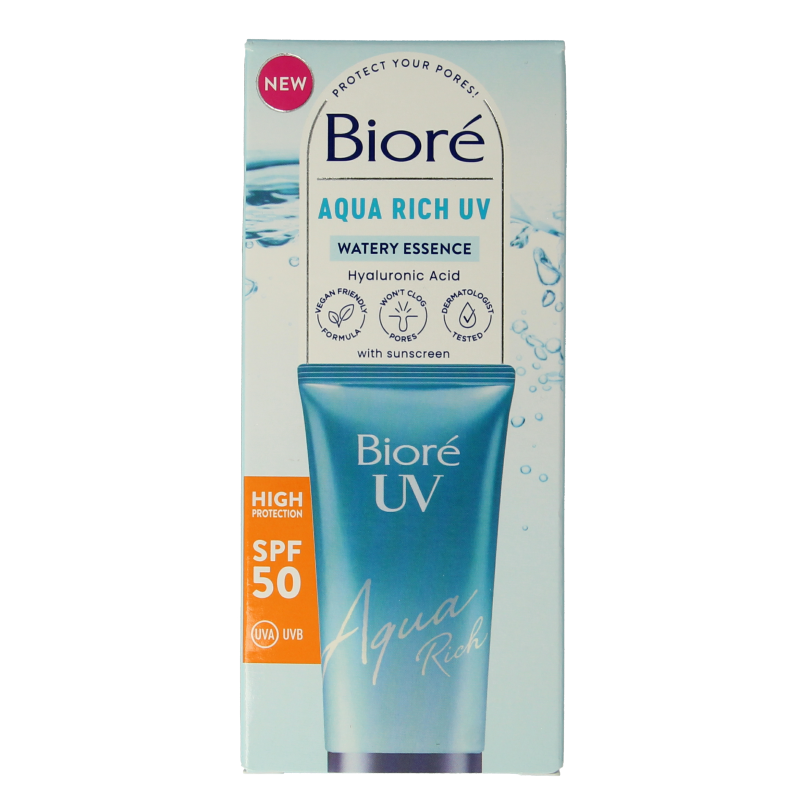 Biore Aqua moisturiser rich weightless SPF50 UV 50 Milliliter