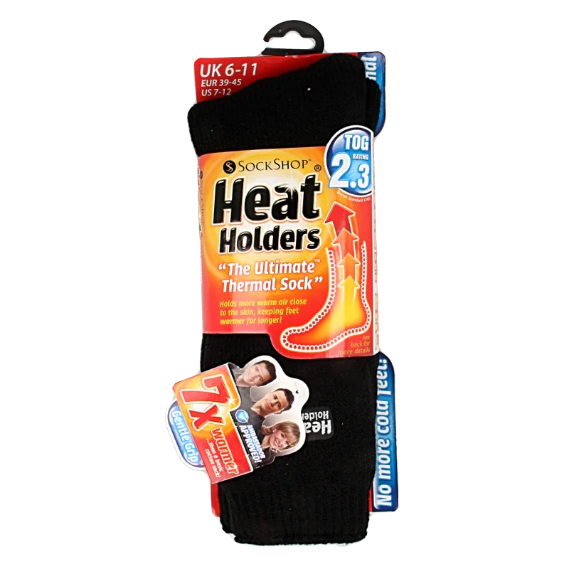 Heat Holders Mens original socks maat 6-11 black 1.00 Paar