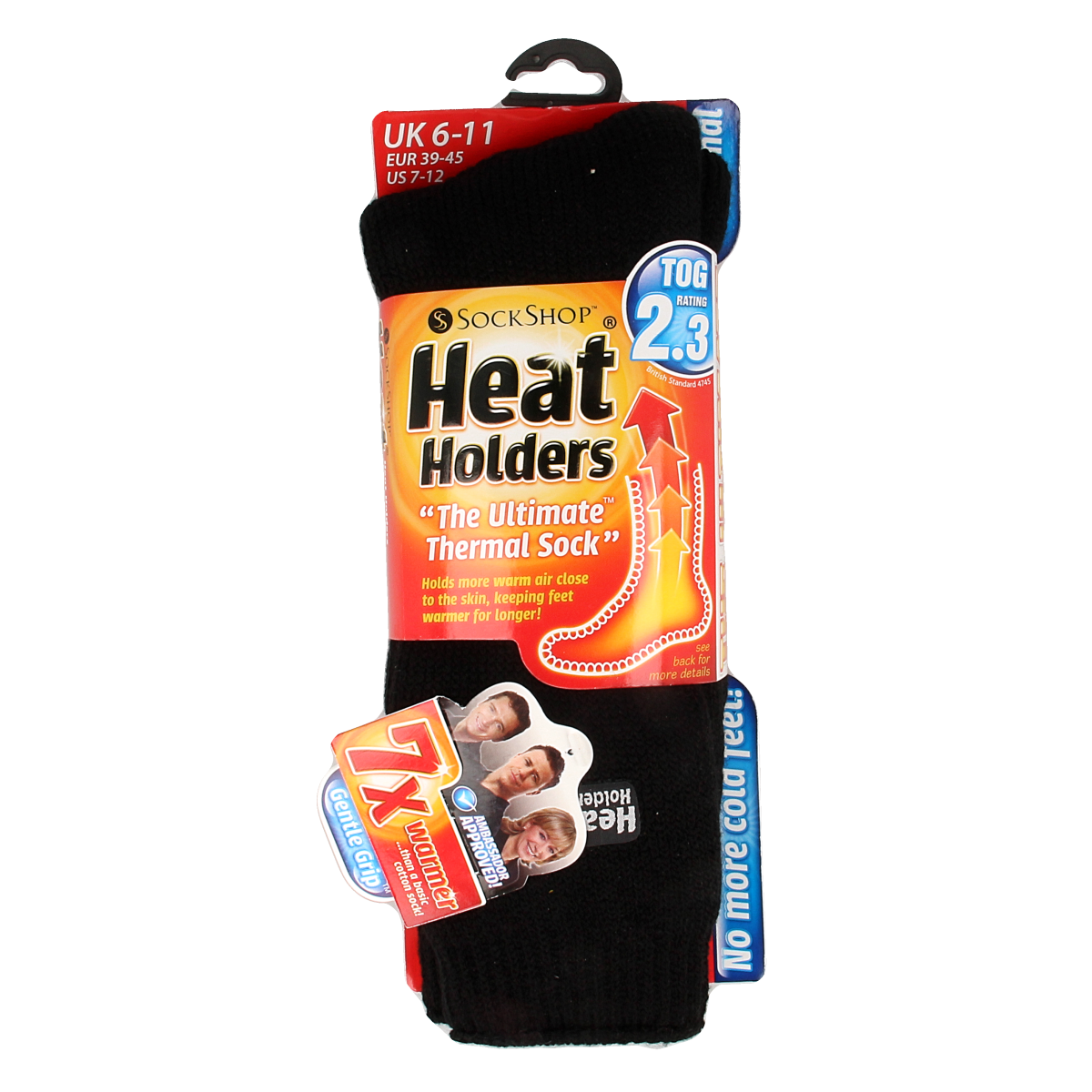 Heat Holders Mens original socks maat 6-11 black 1.00 Paar