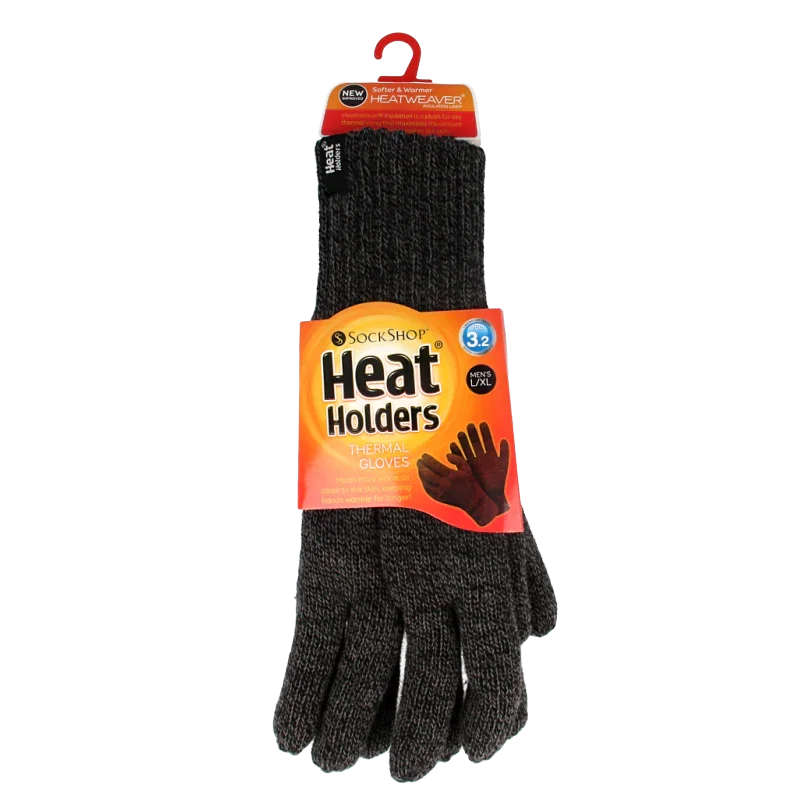 Heat Holders Flat knit gloves L/XL charcoal 1 Paar