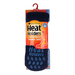 Heat Holders Mens slipper socks maat 6-11 deep blue 1 Paar