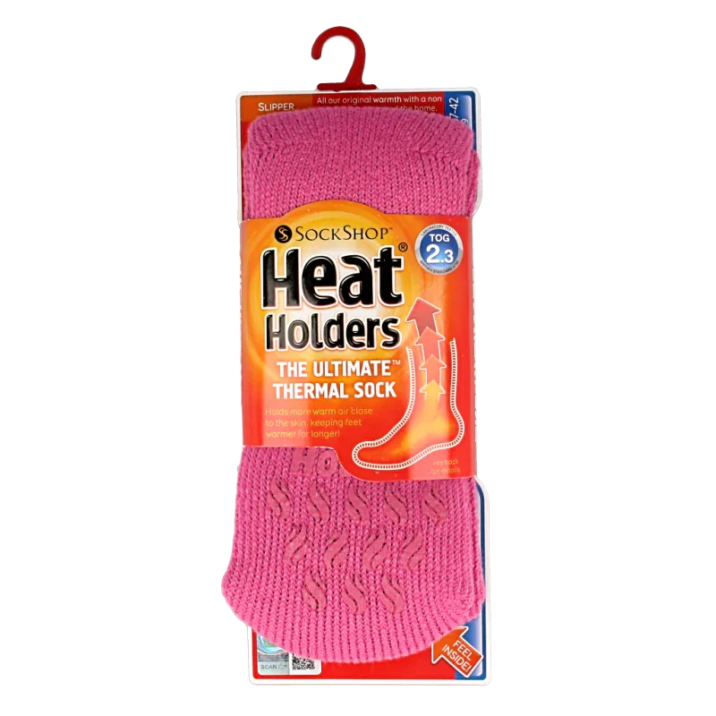 Heat Holders Ladies slipper socks maat 4-8 candy 1 Paar