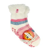 Heat Holders Ladies lounge socks 4-8 37-42 cream stripe 1.00 Paar
