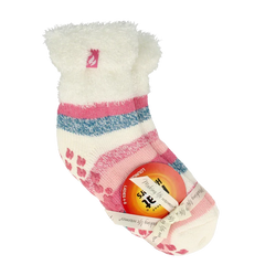Heat Holders Ladies lounge socks 4-8 37-42 cream stripe 1 Paar