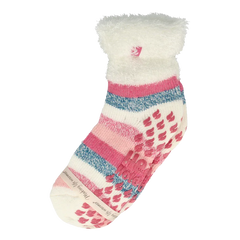Heat Holders Ladies lounge socks 4-8 37-42 cream stripe 1 Paar