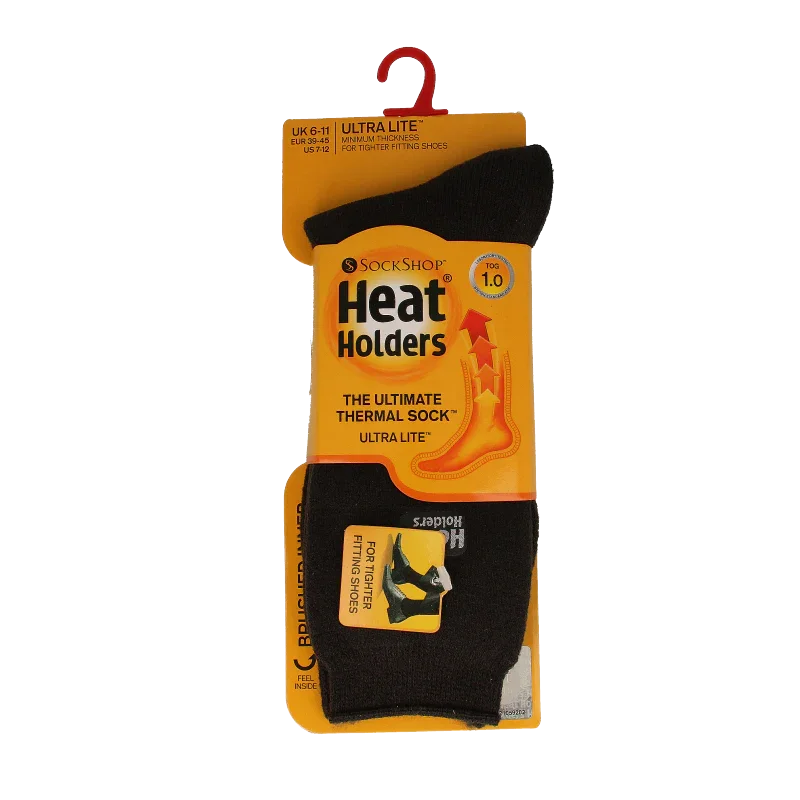 Heat Holders Mens socks ultra lite maat 6-11 charcoal 1 Paar
