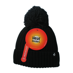 Heat Holders Ladies pom pom hat arden black one size 1.00 Stuks