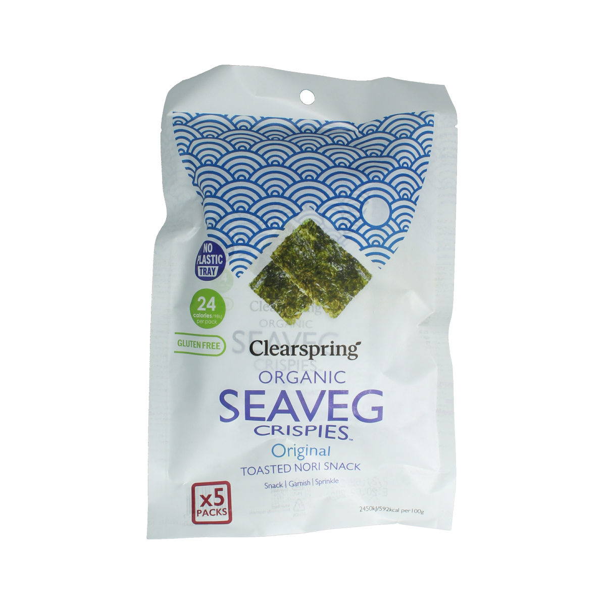 Clearspring Seaveg - crispies original multipack bio 20.00 Gram