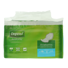 Depend Anatomic normaal 16.00 Stuks