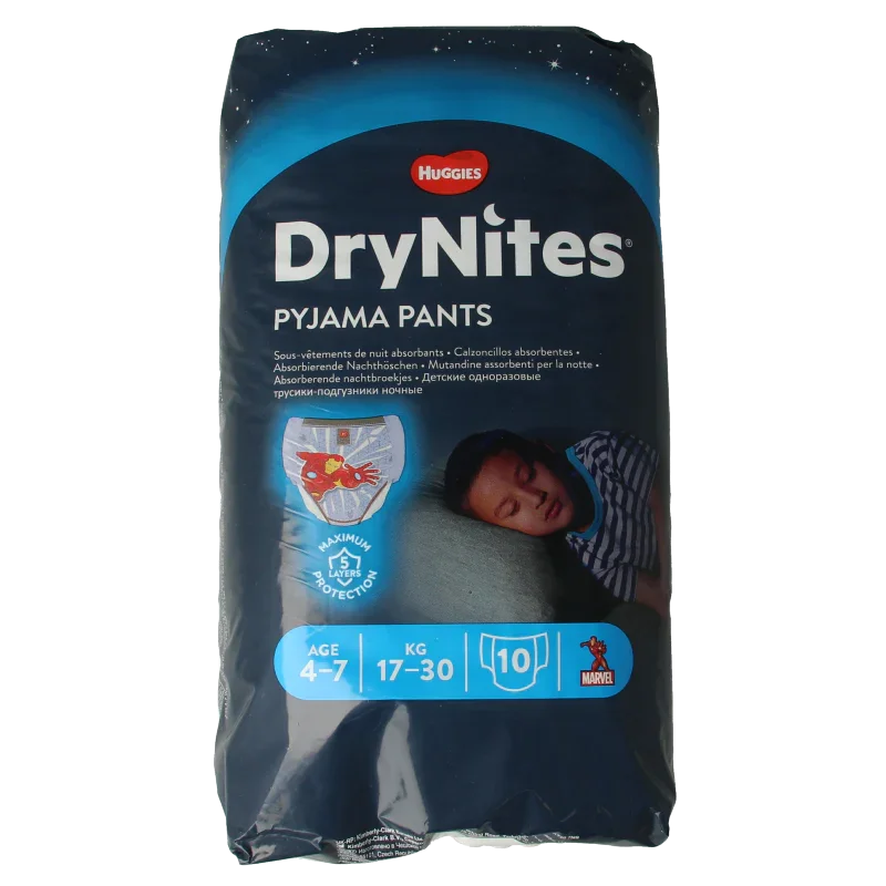 Huggies Drynites boy 4-7 jaar 10 Stuks