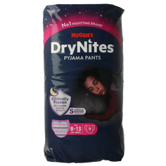 Huggies Drynites girl 8-13 jaar 9 Stuks