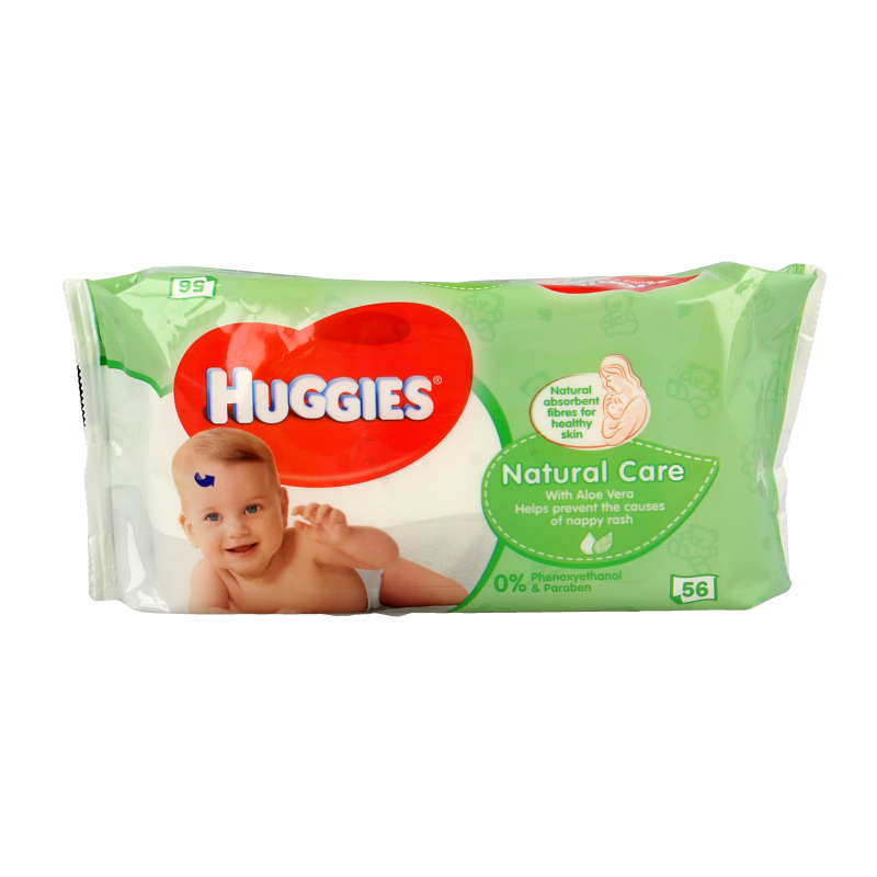 Huggies Wipes naturalcare 56.00 Stuks