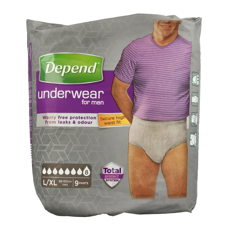 Depend Pants men super maat L/XL 9 Stuks