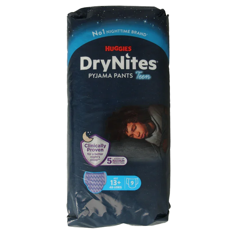 Huggies Drynites teen 13+kg boy 9 Stuks