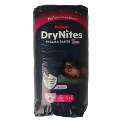 Huggies Drynites teen 13+kg girl 9.00 Stuks