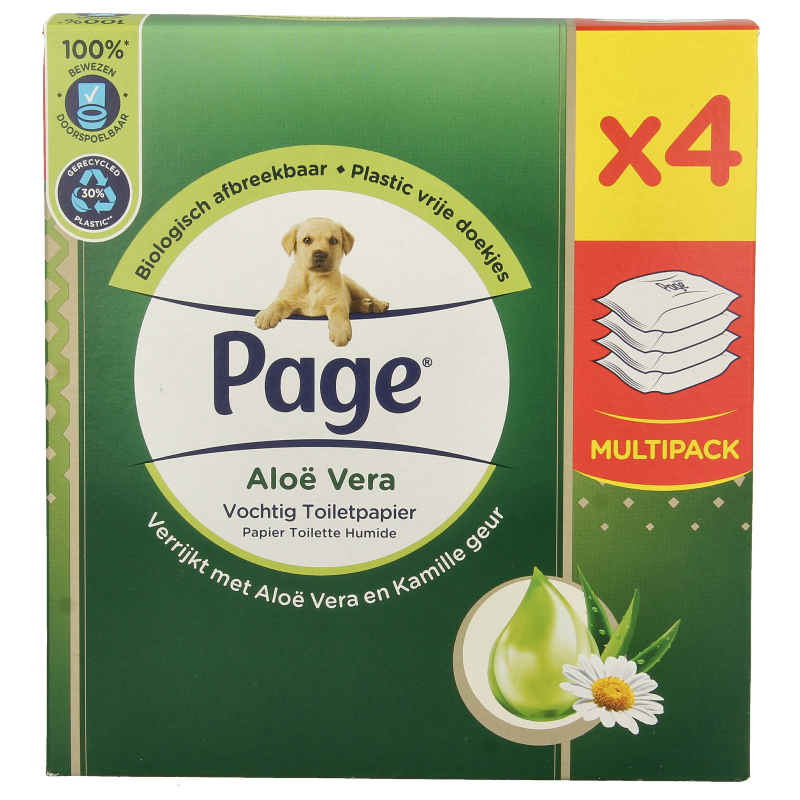 Page Vochtig toiletpapier aloe vera 152 Stuks