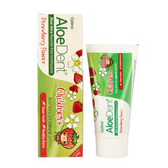 Aloe Dent Tandpasta aloe vera kinder fluor free 50 Milliliter
