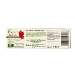 Aloe Dent Tandpasta aloe vera kinder fluor free 50 Milliliter