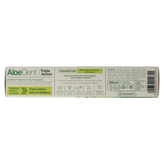 Optima Tandpasta aloe vera triple action fluor free 100.00 Milliliter