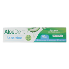 Aloe Dent Tandpasta aloe vera sensitive fluor free 100.00 Milliliter