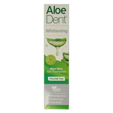 Aloe Dent Tandpasta aloe vera whitening fluor free 100 Milliliter