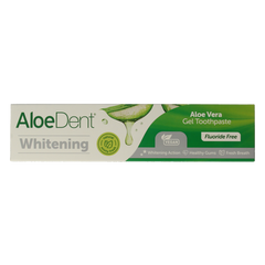 Aloe Dent Tandpasta aloe vera whitening fluor free 100 Milliliter