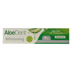 Aloe Dent Tandpasta aloe vera whitening fluor free 100.00 Milliliter