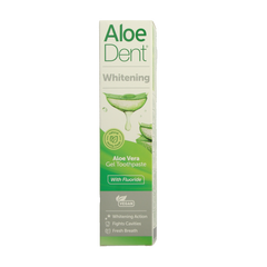 Aloe Dent Tandpasta aloe vera whitening with fluor 100.00 Milliliter