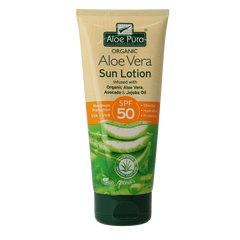 Optima Aloe pura organic aloe vera zonnelotion SPF50 200 Milliliter