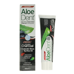 Aloe Dent Tandpasta charcoal 100 Milliliter
