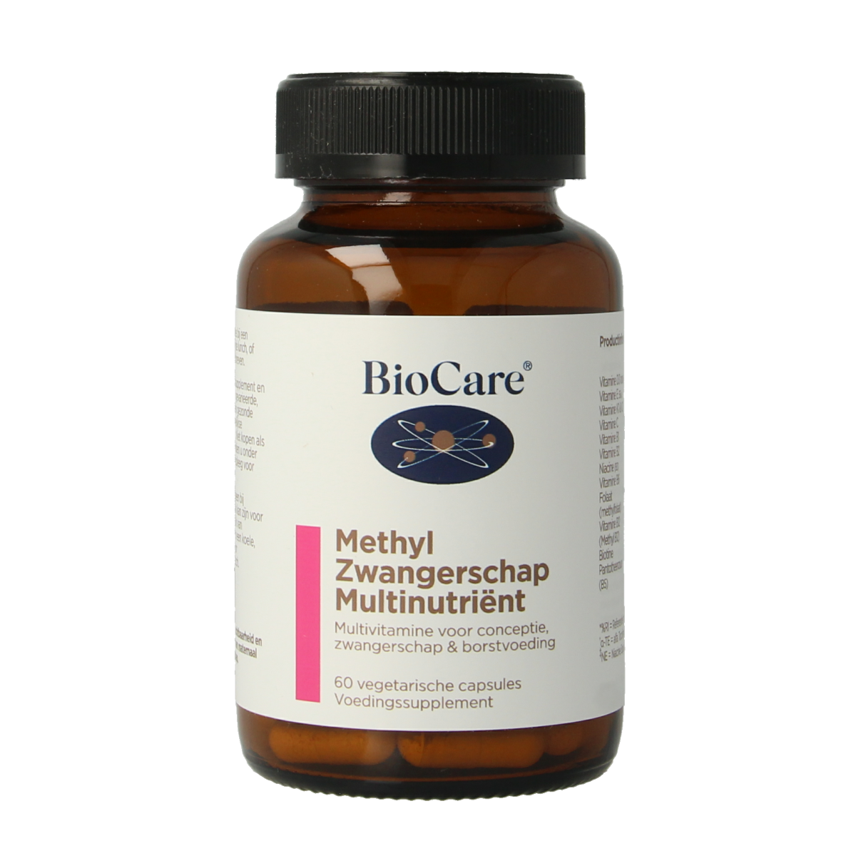 BioCare Methyl zwangerschap multinutrient 60.00 Vegetarische capsules