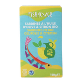 Fish 4 Ever Sardines olijfolie citroen 120 Gram