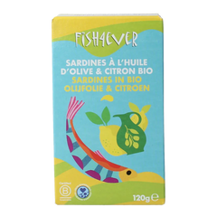 Fish 4 Ever Sardines olijfolie citroen 120 Gram