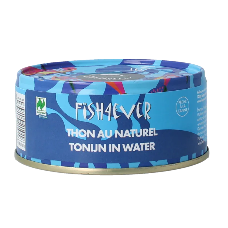 Fish 4 Ever Tonijnstukken in water 160 Gram