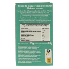 Fish 4 Ever Schotse makreel bronwater 125 Gram