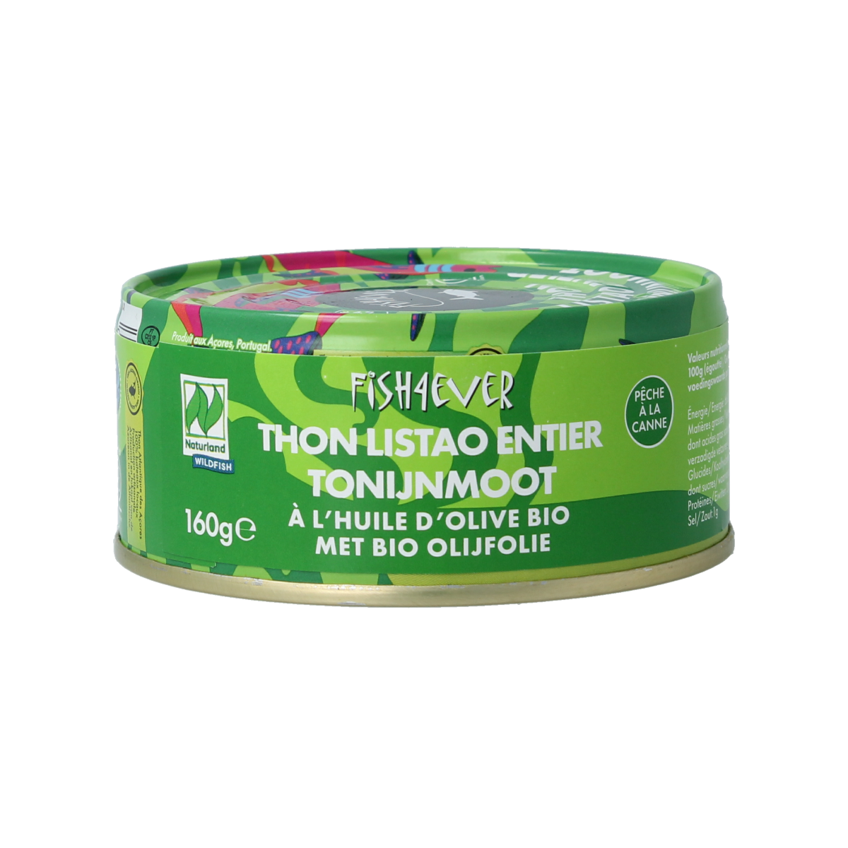 Fish 4 Ever Tonijnmoot in olijfolie 160.00 Gram