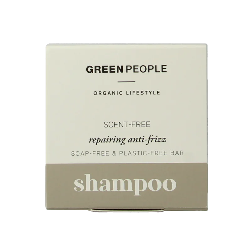 Green People Shampoo bar scent free repairing anti frizz 50 Gram