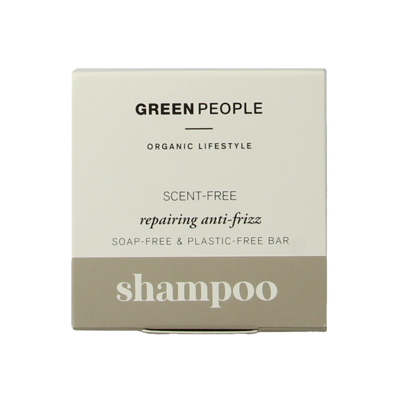 Green People Shampoo bar scent free repairing anti frizz 50 Gram