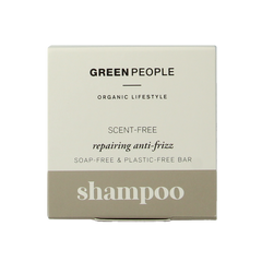 Green People Shampoo bar scent free repairing anti frizz 50 Gram