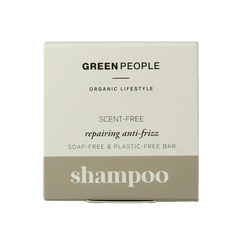 Green People Shampoo bar scent free repairing anti frizz 50 Gram