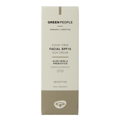 Green People Suncream face scent free SPF15 50 Milliliter