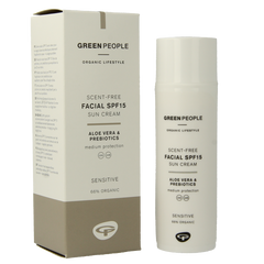Green People Suncream face scent free SPF15 50 Milliliter
